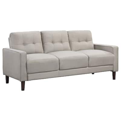 Bowen Transitional Fabric Upholstered Track Arm Tufted Sofa