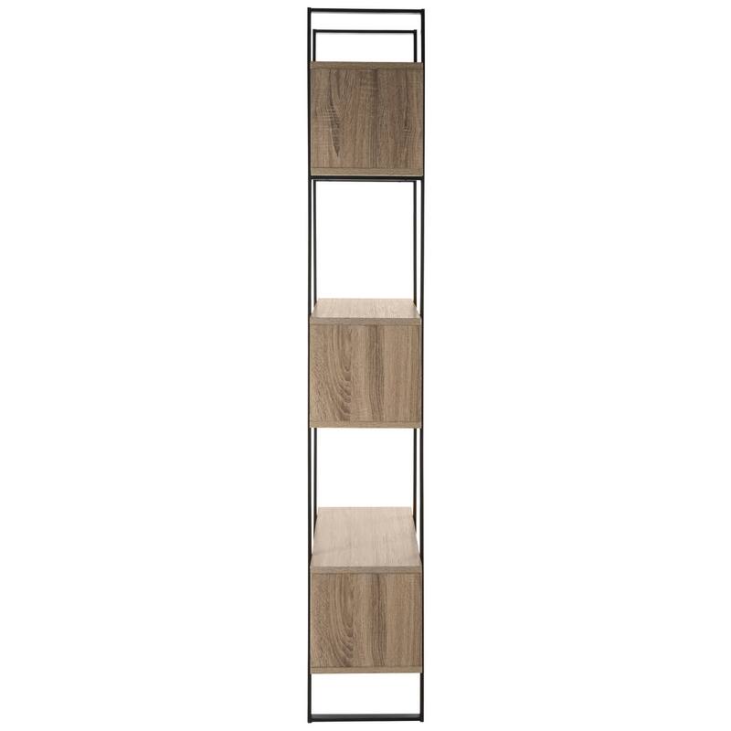 SAFAVIEH Erlen Light Brown/ Black Etagere - 31.5' x 12.6' x 78.8' - 32Wx13Dx79H