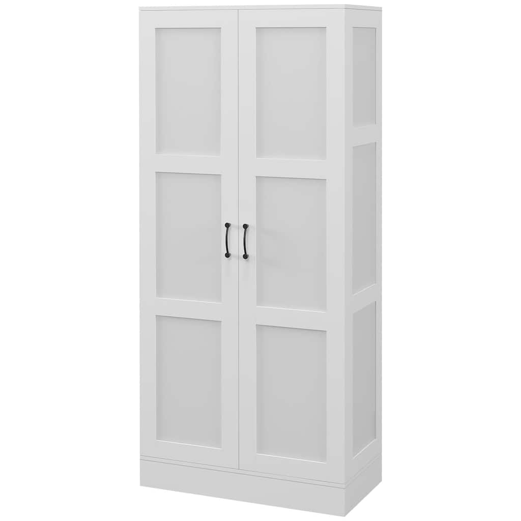 Pantry Cabinet with Movable Storage Shelvess