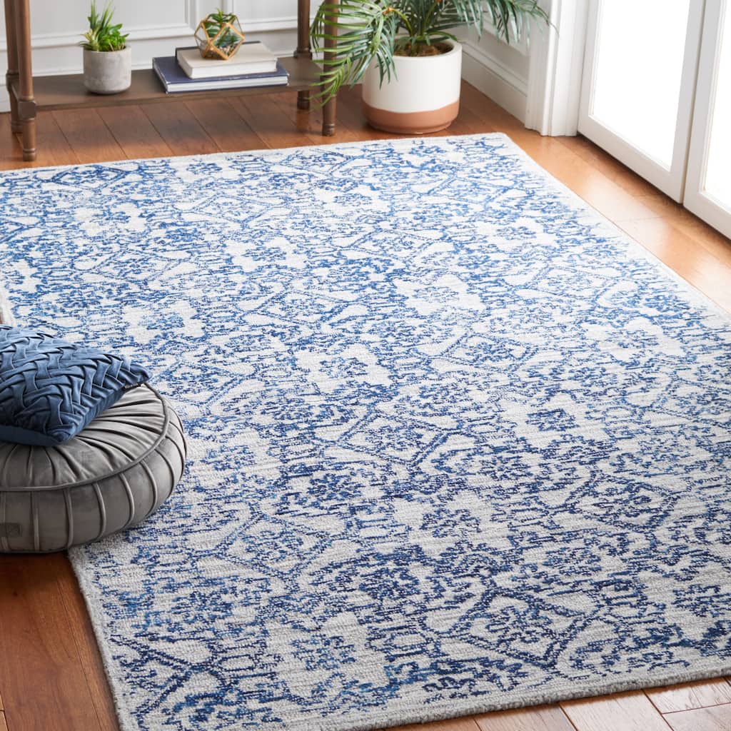 SAFAVIEH Handmade Micro-Loop Annechien Floral Wool Rug