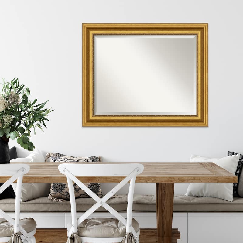 Beveled Wall Mirror - Parlor Gold Frame - Parlor Gold