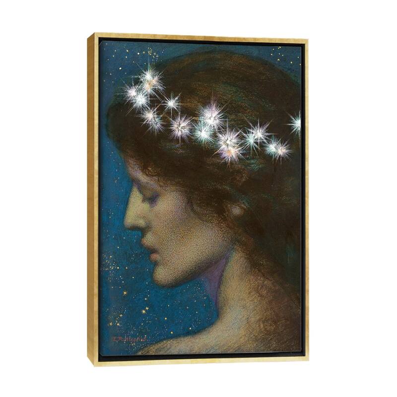 iCanvas "Night" by Edward Robert Hughes Framed - Gold - 26x18