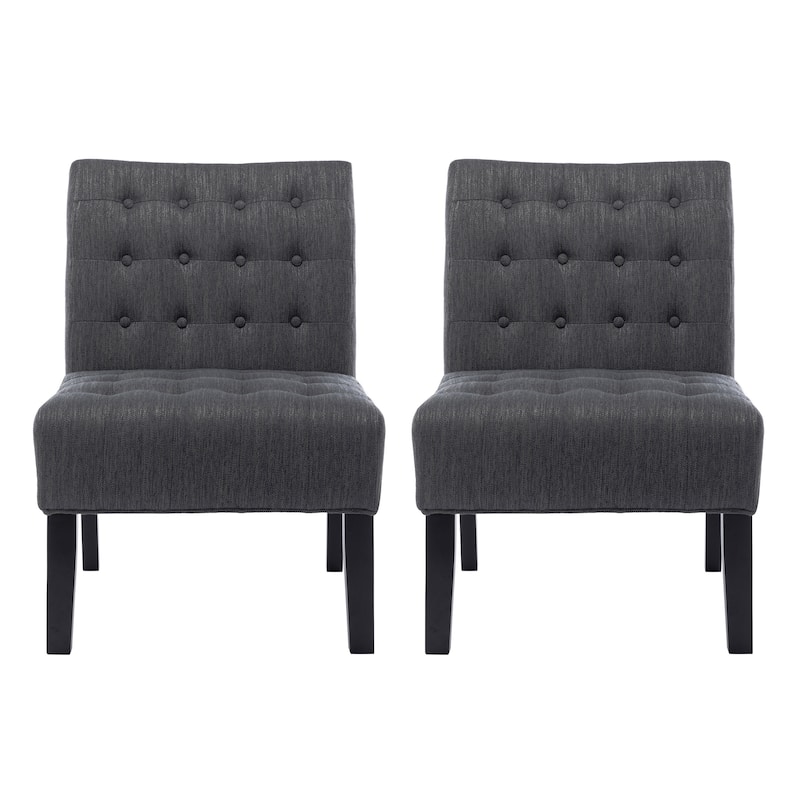 Lewis Fabric Tufted Accent Chair by Christopher Knight Home