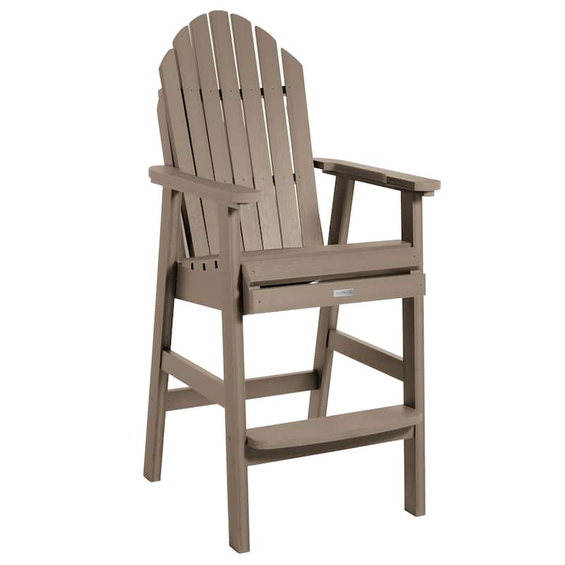 HIGHWOOD Hamilton Outdoor Bar Height Deck Chair - Woodland Brown
