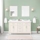 preview thumbnail 4 of 18, Martha Stewart Canaan 60 in. DoubleSink Bathroom Vanity in PicketFence