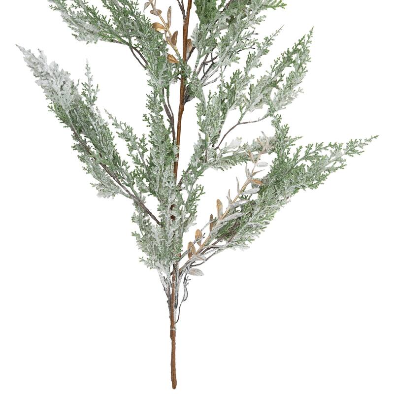 Real Touch™ Flocked Cedar Pine Artificial Christmas Garland - 10' - Unlit