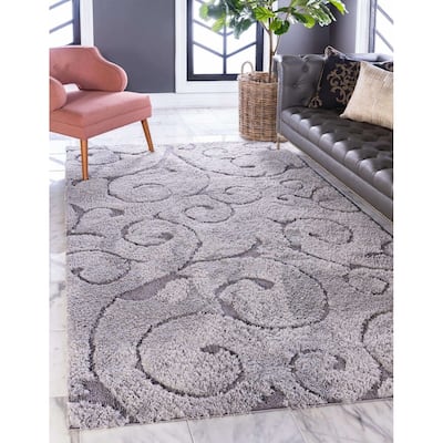 Shag Milson Collection Area Rug