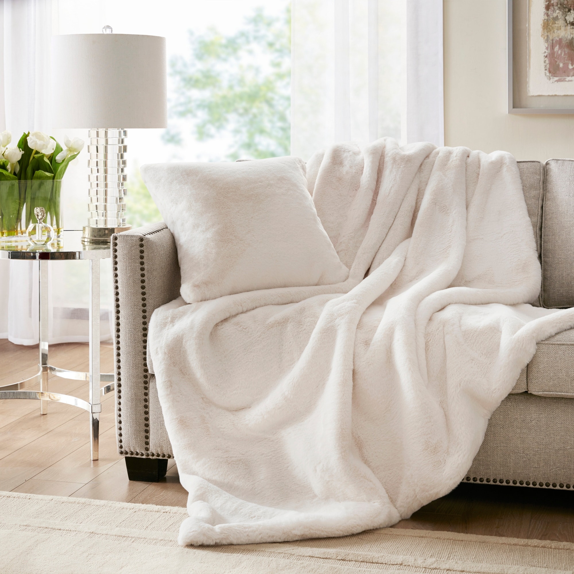 Bed bath and beyond faux fur pillow shop