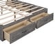 preview thumbnail 26 of 52, Platform Bed with 6 Storage Drawers, Wooden Bedframe, Full/Queen Size