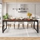 preview thumbnail 14 of 16, Industrial Rectangular Dining Table for 6-8 People