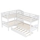 preview thumbnail 38 of 40, Wonderful Design Twin L-Shaped Bunk bed with Trundle
