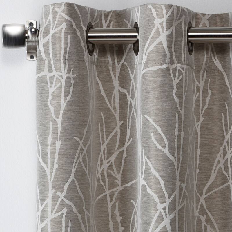ATI Home Finesse Branch Print Grommet Top Curtain Panel Pair