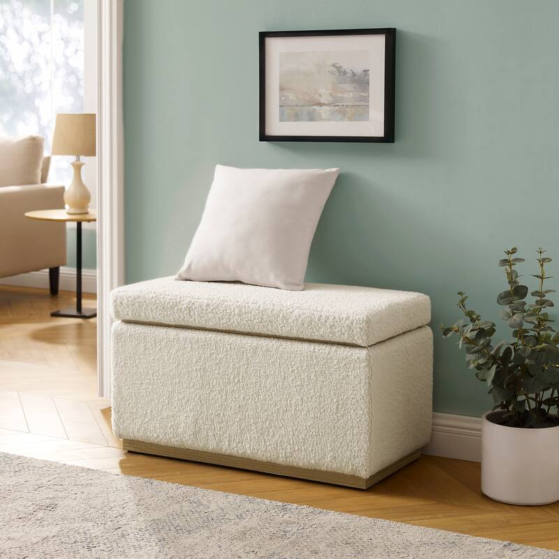 Rue Sherpa Rectangle Storage Ottoman
