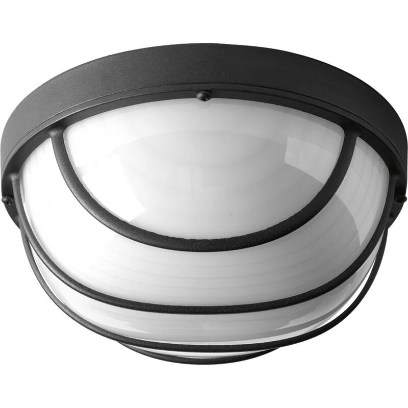 Progress Lighting Bulkheads Convertible Single Light LED Outdoor Flush - Black