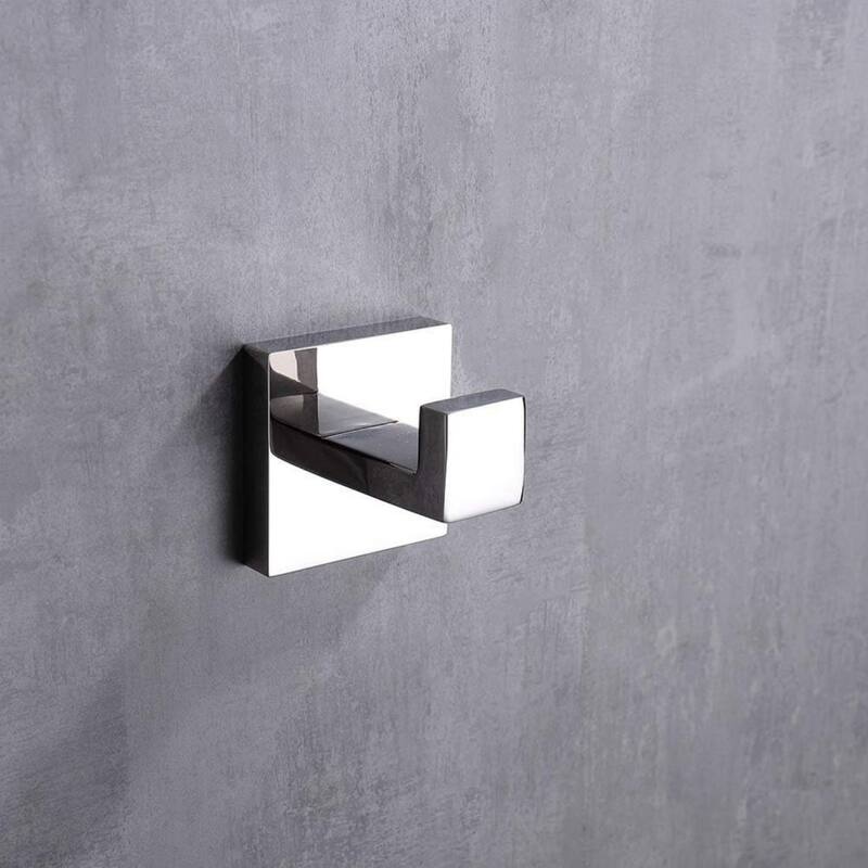 2 Pack Stainless Steel Wall Mounted Towel, Robe, Coat Hooks, Heavy Duty Wall Hooks for Bathroom and Kitchen.