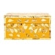 preview thumbnail 8 of 7, Mother of Pearl and Reclaimed Wood Box with Floral Design - 6.0"L x 4.0"W x 3.0"H