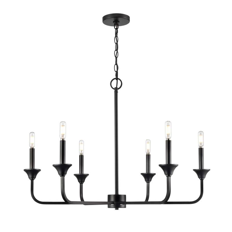 Millennium Lighting 97326 Herring 6 Light 32" Wide Taper Candle Style