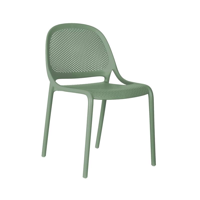 Shay Stackable Plastic Chair for Indoors or Outdoors - Set of 2