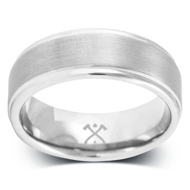 Manly Bands THE HERO Tungsten 8mm Satin Band