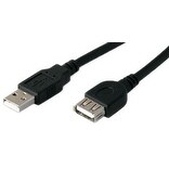 Add-On Usbextaa6inb 6 Inch Usb 2.0 (A) Male To Female Black Extension Cable