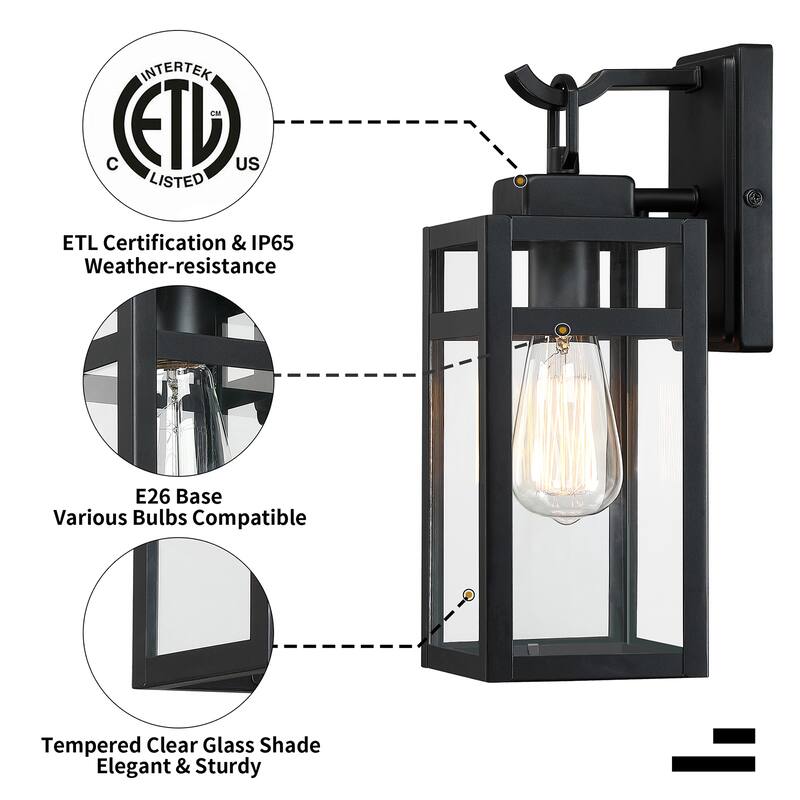 1-Light Outdoor Wall Light