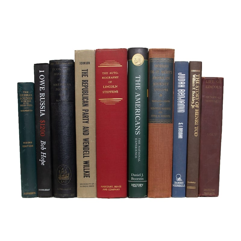 Books Decorative Accessories: Vintage American History SubjectPak