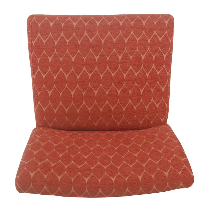 Porch & Den Valderrama Geometric Patterned Accent Chair with Pillow