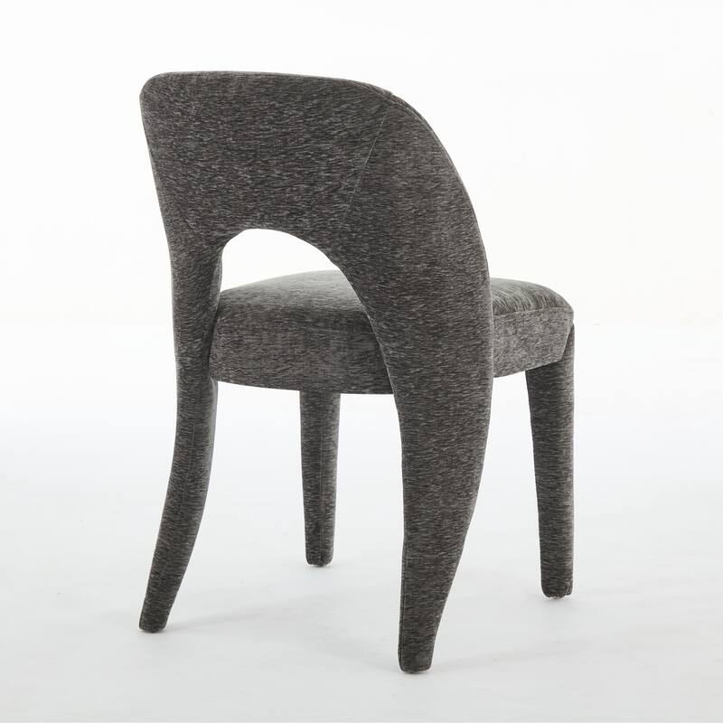 Contemporary Metal Frame Dining Chair Set of 2 with Sponge Cushion 300lb Capacity