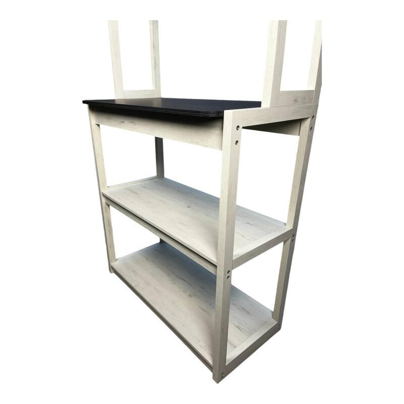 31.5" 5-Tier Bakers Rack for Kitchen with Storage, Coffee Bar, Kitchen Shelves, Microwave Stand