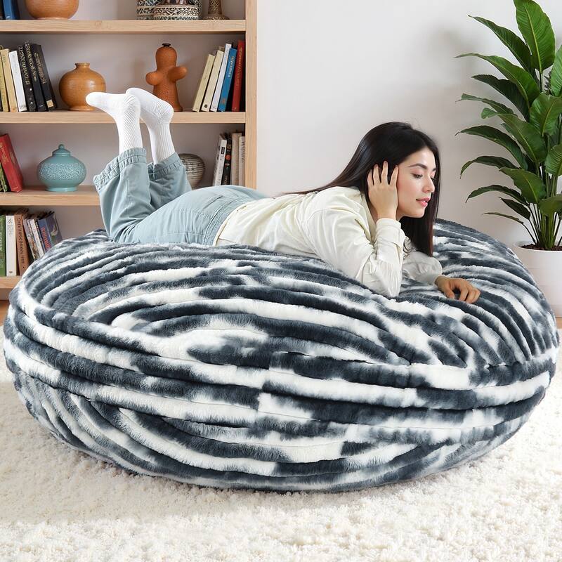 Oversized Bean Bag Chair Bean Bag Bed for Adults & Convertible