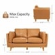 preview thumbnail 13 of 43, MCombo Napa Leather Couch, Leather Sofa