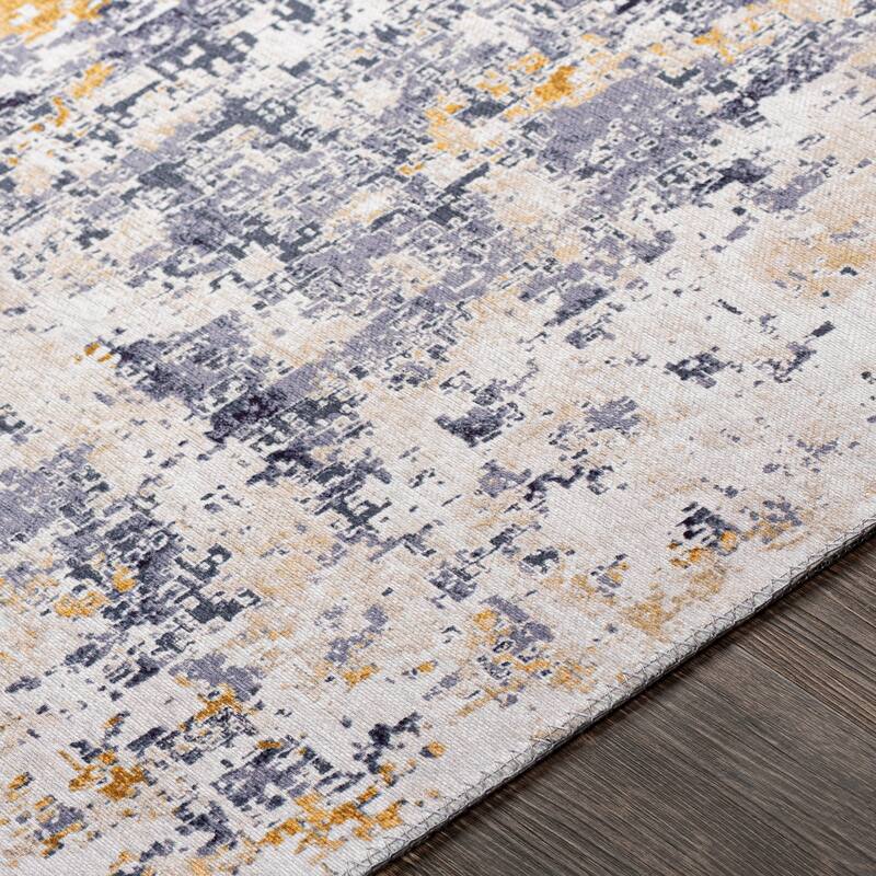 Haile Industrial Abstract Area Rug