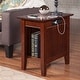 preview thumbnail 1 of 33, AFI Nantucket Chair Side Table with Built-in Charger