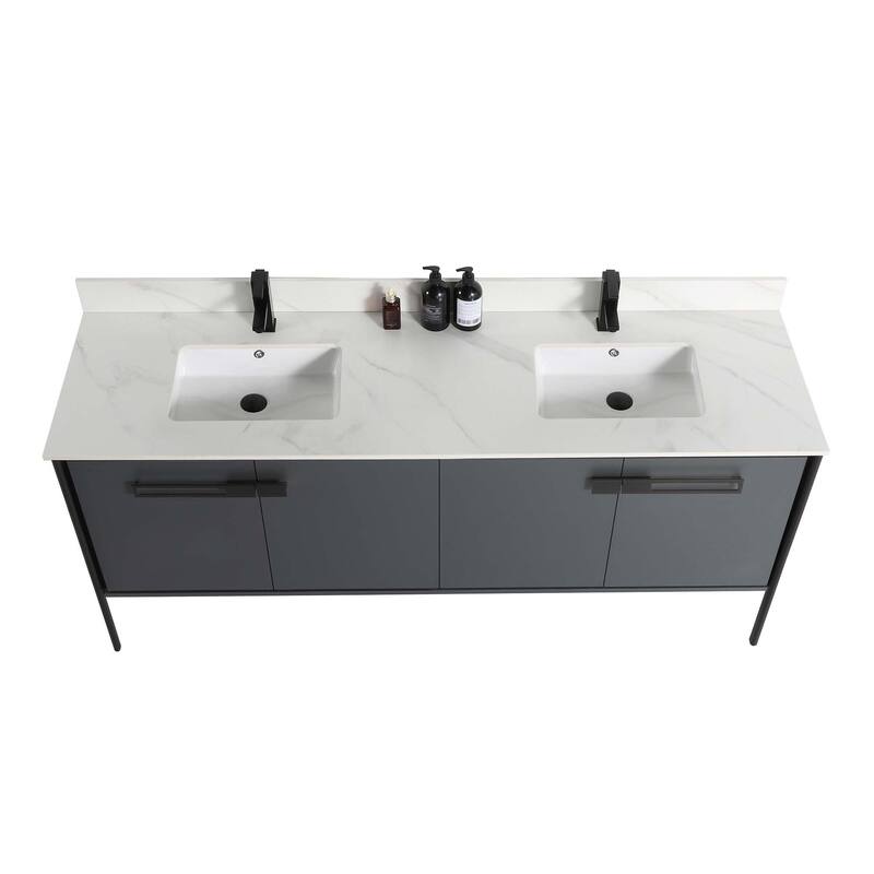 Fine Fixtures Oakville Bathroom Vanity with White Ceramic Sink