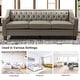 preview thumbnail 36 of 65, Mateo 82.28" Wide Transitional Genuine Leather Sofa with Nailhead Trim and Button-Tufted Back