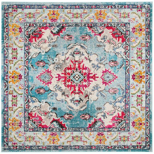 SAFAVIEH Monaco Lillie Boho Medallion Distressed Area Rug