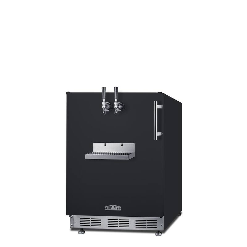 Summit SBCFRTPLHD 24" Wide 5.3 Cu. Ft. Built-In Double Tap Kegerator