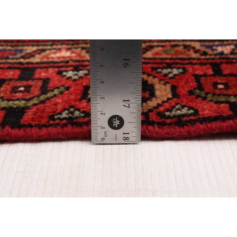 ECARPETGALLERY Hand-knotted Andelz Red Wool Rug - 4'3 x 8'2