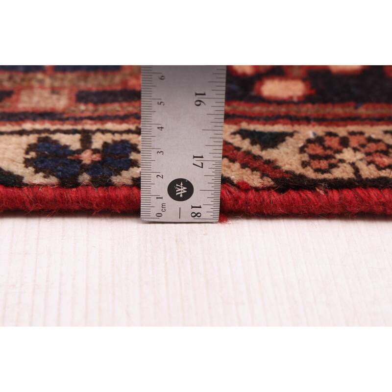 ECARPETGALLERY Hand-knotted Kayseri Vintage Dark Red Wool Rug - 5'0 x 8'5