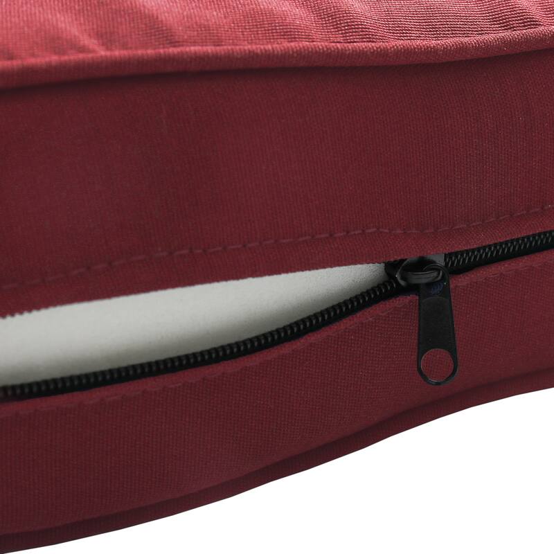Modern 24" Outdoor Deep Seat Cushions Set, Outdoor Cushions for Chairs - 23" W x 24.5" D