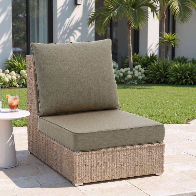24"x23" Deep Seat Sunbrella Thick Cushion For Outdoor Club Chair,Rocking Chair