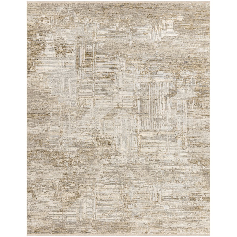 Calvin Klein CK078 Summit Mocha Ivory Multi-toned Indoor Rug - Mocha Ivory - 7'10" x 10'2"