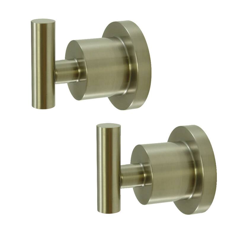 Kingston Brass Concord Single Robe Hook - Set of 2 - Brushed Nickel