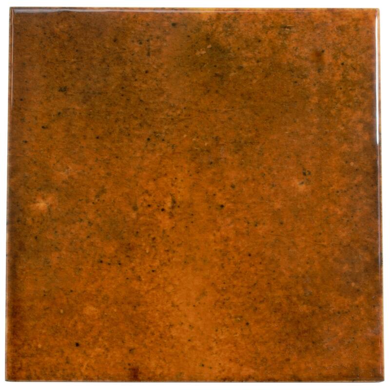 Apollo tile 4" x 4" Antiek Glossy Red Ceramic Tile (6.46 sq ft/case) - 60 Pack