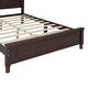 preview thumbnail 8 of 6, Full Size Retro Style Wood Platform Bed with Slat Support