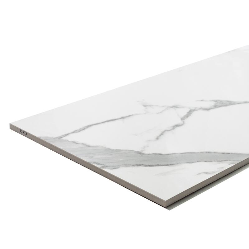 The Tile Life Porto 12x24 Calacatta Glossy Porcelain Floor & Wall Tile
