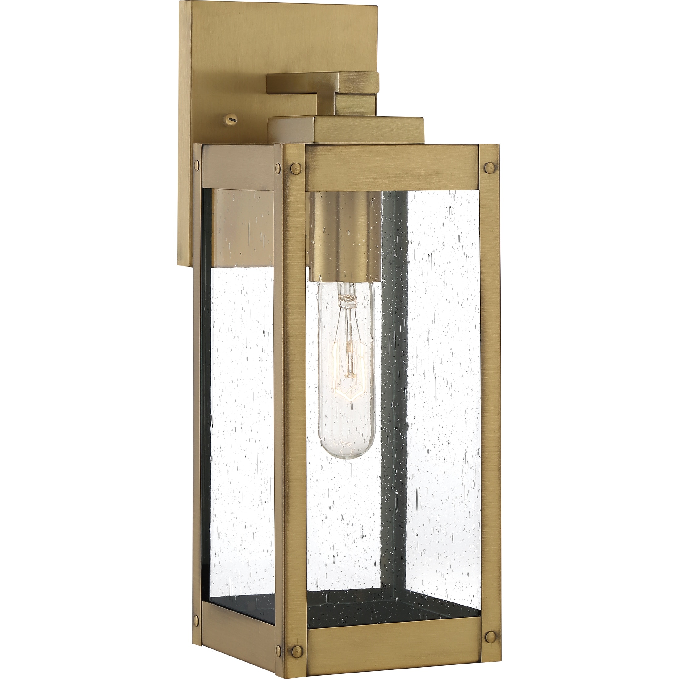 Wall Lantern in Antique Burnished Brass (Indoor or Outdoor