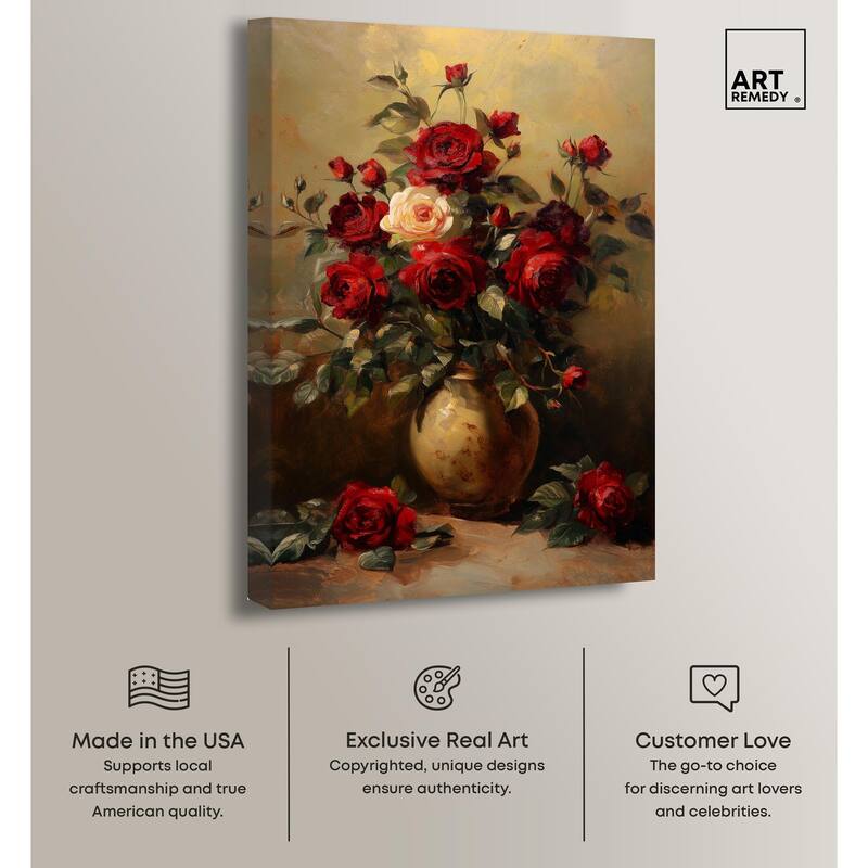 Lavish Lily Lament Canvas by Art Remedy, Gallery Wrapped