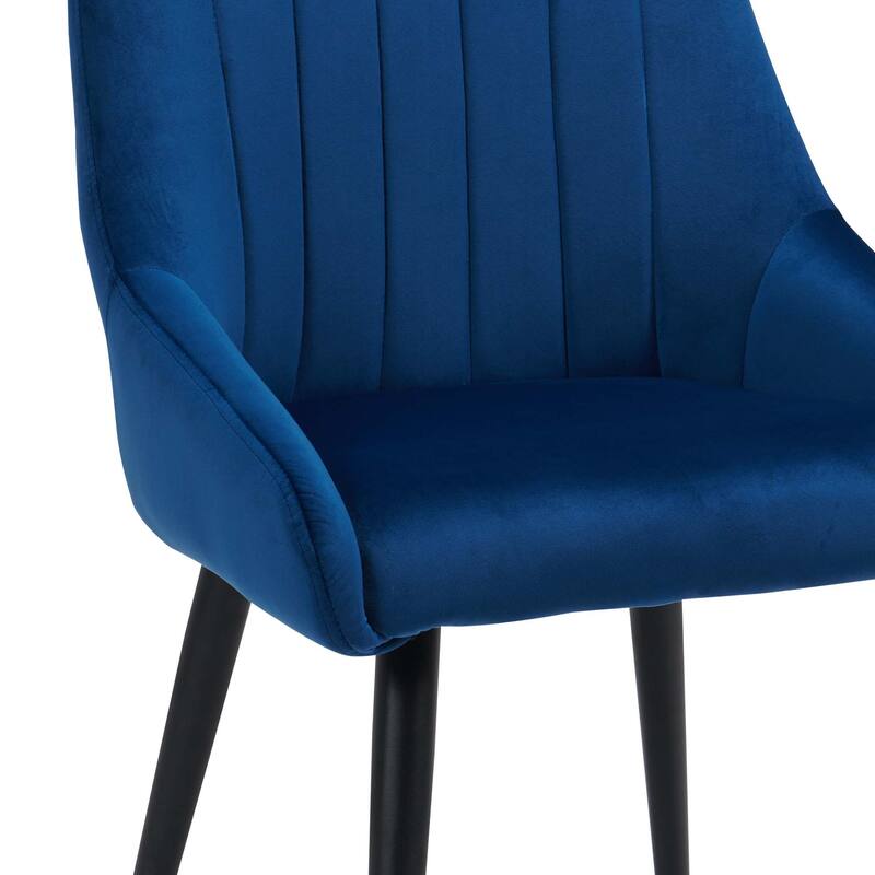 Contemporary Upholstered Velvet Dining Side Chairs - 23.5L×20.5W×35.5H
