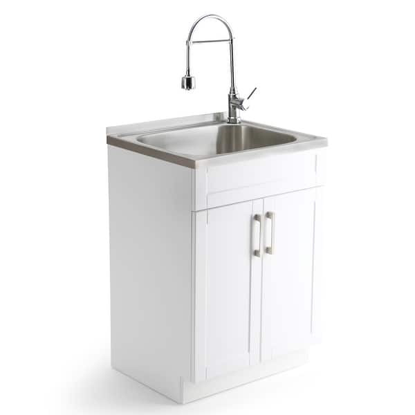 Wyndenhall Hartland Contemporary 24 Inch Laundry Cabinet With Wyndenhall Hartland Contemporary
